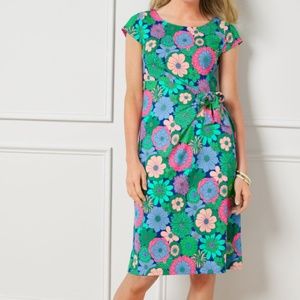 M Talbot’s Effortlessly Jersey Floral Tie Dress